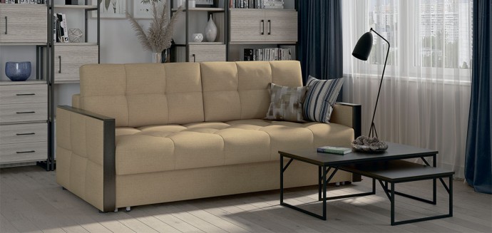 Прямой диван с подушками  "Манхэттен"